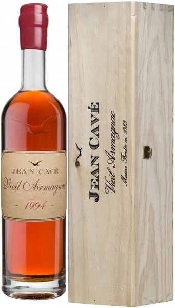 Арманьяк Jean Cave, Vieil Armagnac AOC, 1994, wooden box, 0.7 л