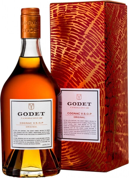 Коньяк Godet, Original VSOP, gift box, 0.7 л