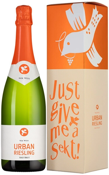 Игристое вино Nik Weis, Urban Riesling Sekt Brut, gift box