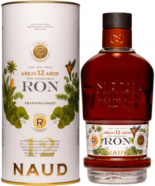 Ром Naud Anejo 12 Anos, Venezuela, in tube, 0.7 л