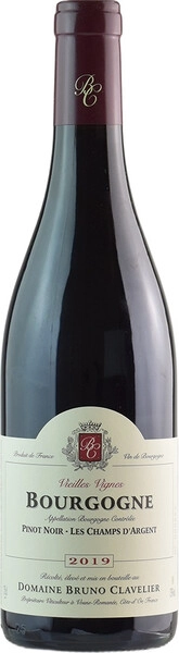 Вино Domaine Bruno Clavelier, Bourgogne Pinot Noir Les Champs d'Argent Vieilles Vignes AOC, 2019