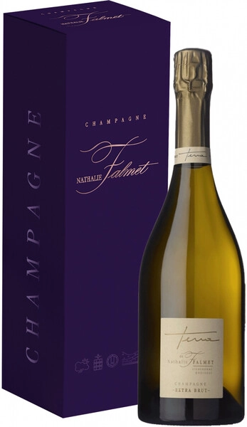 Шампанское Terra de Nathalie Falmet Extra Brut, Champagne AOC, 2014, gift box