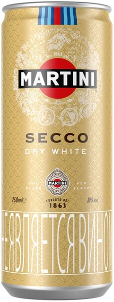 Вино Martini Secco, in can, 250 мл