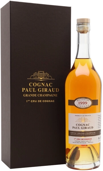 Коньяк Paul Giraud, Millesime, Grande Champagne 1-er Cru de Cognac AOC, 1999, gift box, 0.7 л
