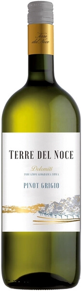 Вино Mezzacorona, Terre del Noce Pinot Grigio, Dolomiti IGT, 2022, 1.5 л