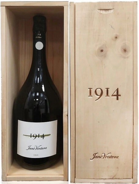 Игристое вино Jane Ventura, 1914 Gran Reserva Brut Nature, Cava DO, 2009, wooden box, 1.5 л