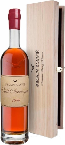 Арманьяк Jean Cave, Vieil Armagnac AOC, 1989, wooden box, 0.7 л