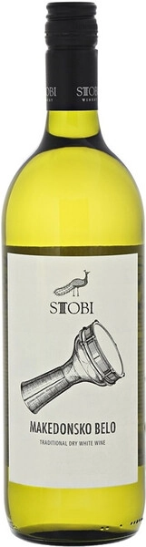 Вино Stobi, Makedonsko Belo, 1 л