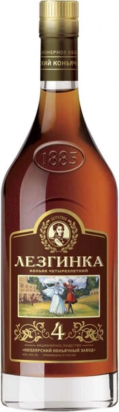 Коньяк "Лезгинка" 4-летний, 250 мл