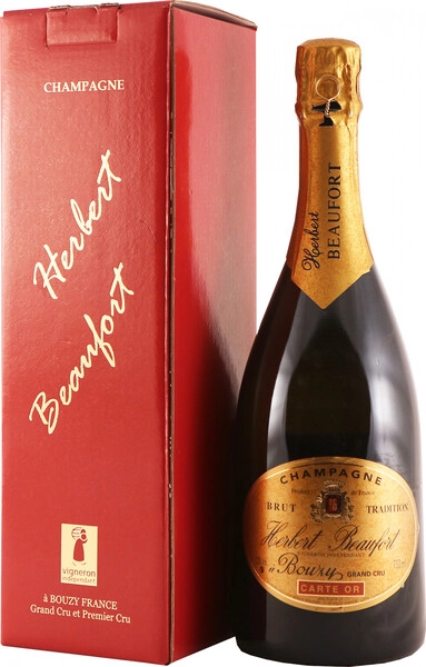 Шампанское Herbert Beaufort, "Carte Or", Bouzy Grand Cru, gift box, 1.5 л