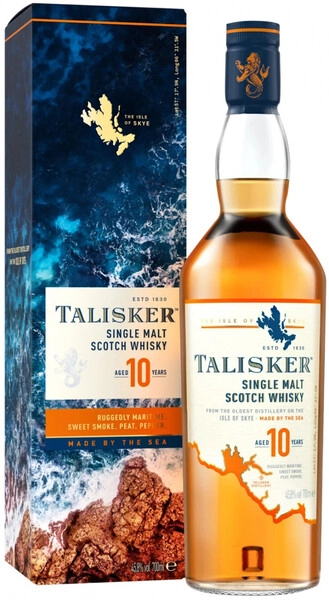 Виски Talisker malt 10 years old, with box, 0.5 л
