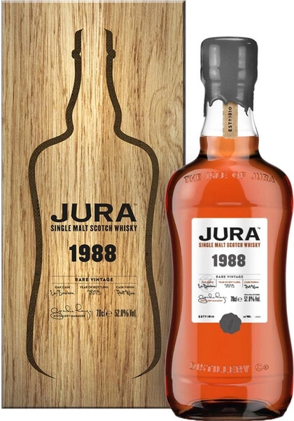 Виски Isle of Jura Rare Vintage (52,8%), 1988, wooden box, 0.7 л