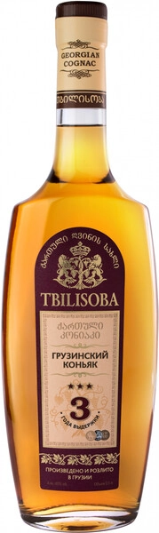 Коньяк Georgian Wine House, Tbilisoba 3 Years Old, 0.5 л