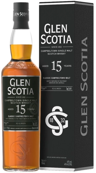 Виски Glen Scotia 15 Years Old, gift box, 0.7 л