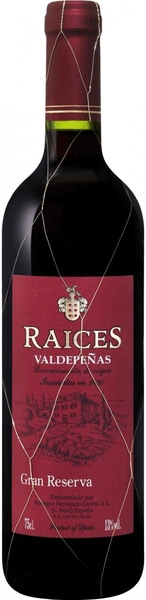 Вино Raices Gran Reserva, Valdepenas DO