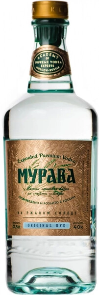 Водка Мурава Оригинальная Ржаная, 0.5 л