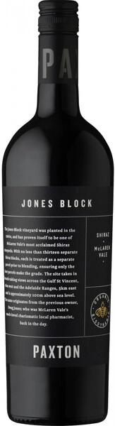 Вино Paxton, Jones Block Shiraz, McLaren Vale, 2018