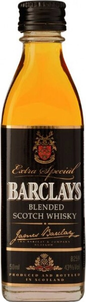 Виски Barclays Blended Scotch Whisky, 50 мл
