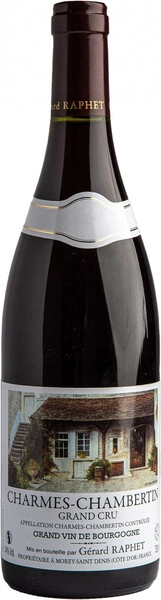 Вино Gerard Raphet, Charmes-Chambertin Grand Cru AOC, 2022