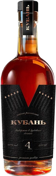 Коньяк Кубань 4-летний, 0.5 л