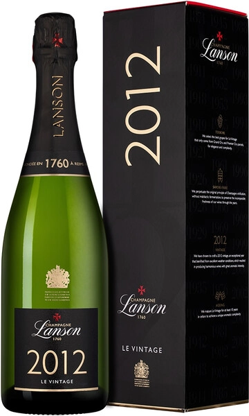 Шампанское Lanson, Le Vintage Brut, 2012, gift box
