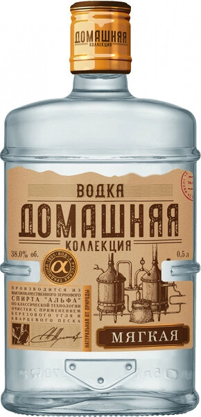 Водка Домашняя Коллекция Мягкая, 0.5 л