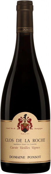 Вино Domaine Ponsot, Clos de la Roche Grand Cru Cuvee Vieilles Vignes AOC, 2017