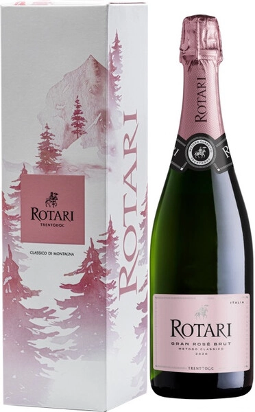 Игристое вино Rotari, Rose Brut, Trento DOC, gift box