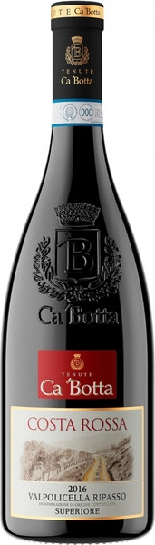 Вино Ca'Botta, Tenuta Costa Rossa Valpolicella Ripasso Superiore DOC, 2016