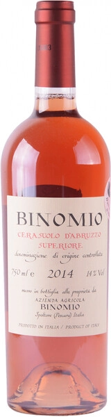 Вино Binomio, Cerasuolo d'Abruzzo Superiore DOC, 2014