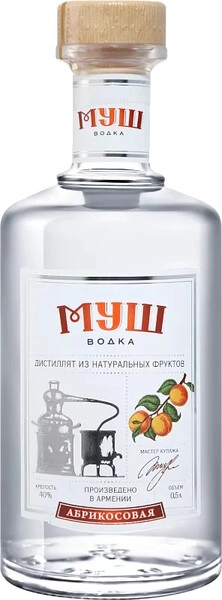 Водка Муш Абрикосовая, 0.5 л