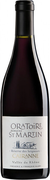 Вино Domaine Oratoire Saint Martin, Reserve des Seigneurs Rouge, Cairanne AOC, 2020