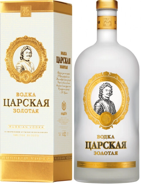 Водка Царская Золотая, в подарочной коробке, 1.75 л