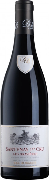 Вино P. & L. Borgeot, Santenay 1er Cru Les Gravieres AOC, 2022