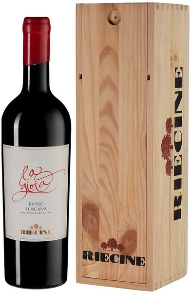 Вино Riecine, La Gioia, Toscana IGT, 2020, wooden box
