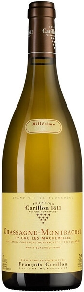 Вино Francois Carillon, Chassagne-Montrachet Les Macherelles AOC, 2021