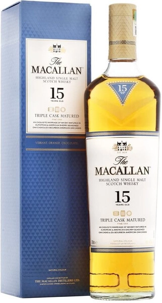 Виски Macallan, "Triple Cask Matured" 15 Years Old, gift box, 0.7 л