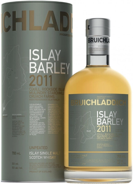 Виски Bruichladdich, Islay Barley, in tube, 0.7 л