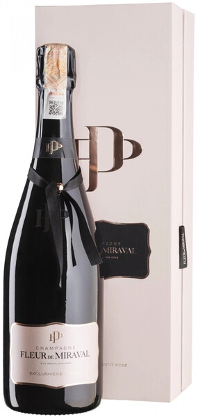 Шампанское Fleur de Miraval Rose, Champagne AOC, gift box