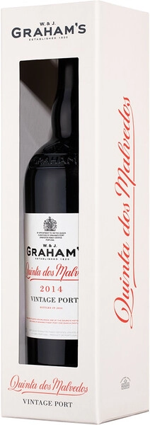 Портвейн Graham's, Quinta dos Malvedos Vintage Port, 2014, gift box