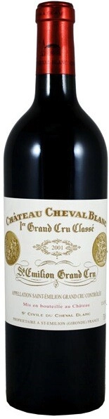 Вино Chateau Cheval Blanc, St-Emilion AOC 1-er Grand Cru Classe, 2001