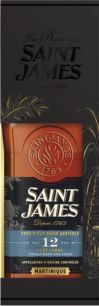 Ром Saint James Tres Vieux Agricole 12 Years Old, Martinique AOC, gift box, 0.7 л