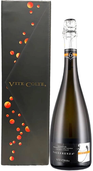 Игристое вино Vite Colte, Vallerenza Chardonnay Brut, Piemonte DOC, 2022, gift box