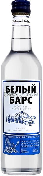 Водка Белый Барс, 0.5 л