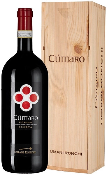 Вино Cumaro, Conero Riserva DOC, 2020, wooden box, 1.5 л
