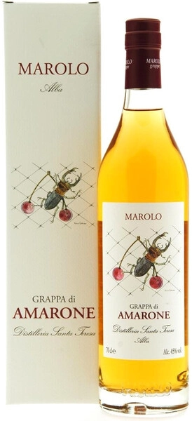 Граппа Marolo, Grappa di Amarone, gift box, 0.7 л