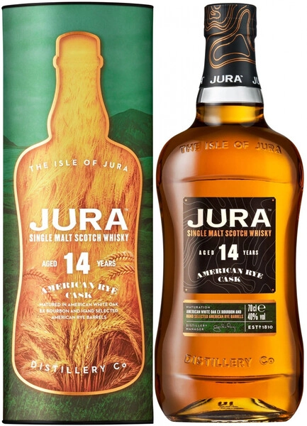 Виски Isle of Jura 14 Years Old American Rye, in tube, 0.7 л