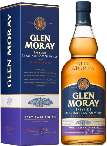 Виски Glen Moray Elgin Classic Port Cask Finish, gift box, 0.7 л