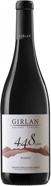 Вино Girlan, 448 s.l.m. Rosso, Vigneti delle Dolimiti IGT, 2022