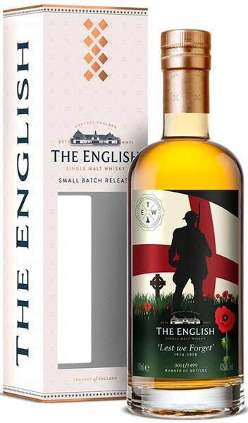 Виски The English Lest We Forget, gift box, 0.7 л